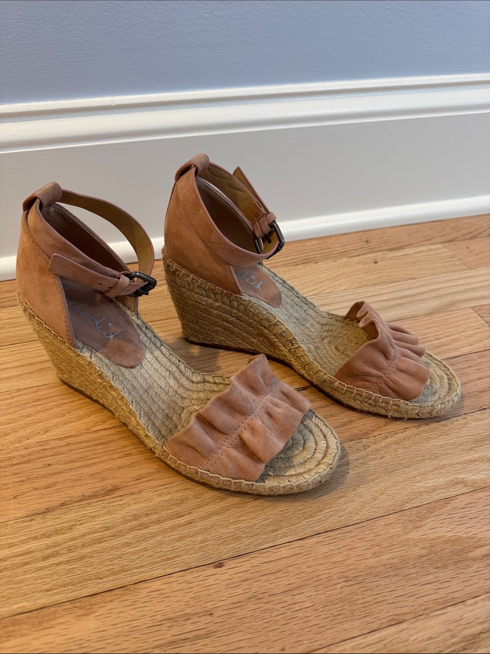 Splendid Bedford Ruffle Espadrille Wedge Sandals